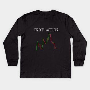 Price Action Forex Market Kids Long Sleeve T-Shirt